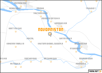 map of Novopristanʼ