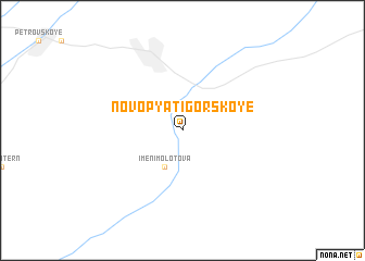 map of Novopyatigorskoye