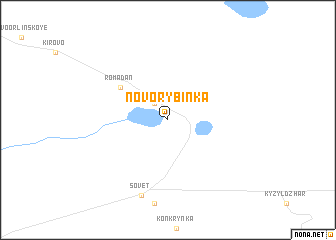 map of Novorybinka