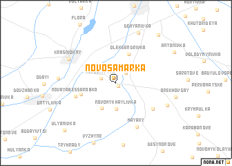 map of Novosamarka