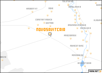 map of Novosaviţcaia