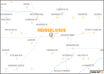 map of Novoselivsʼke