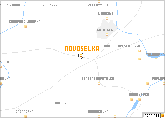 map of Novosëlka