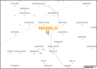 map of Novosëlki