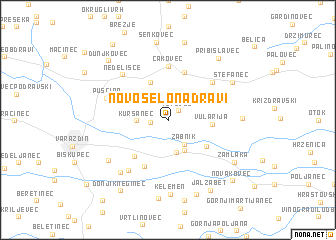 map of Novo Selo na Dravi