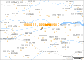 map of Novo Selo Podravsko