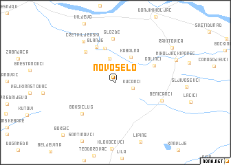 map of Novo Selo