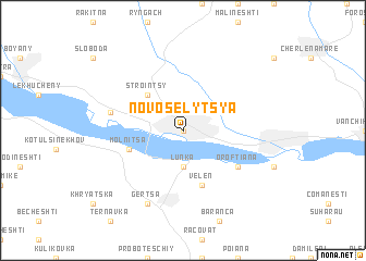 map of Novoselytsya