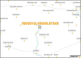 map of Novosyulka-Skalatska