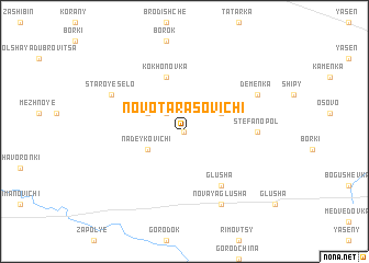 map of Novo-Tarasovichi