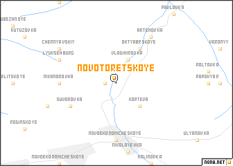 map of Novotoretskoye