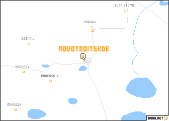 map of Novotroītskoe