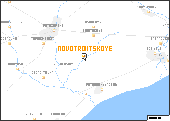 map of Novo-Troitskoye