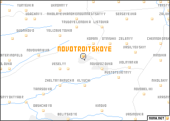 map of Novo-Troitskoye