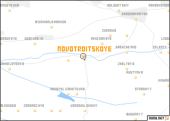 map of Novotroitskoye
