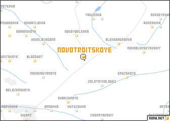 map of Novotroitskoye