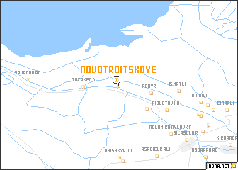 map of Novotroitskoye