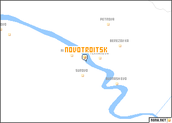 map of Novotroitsk