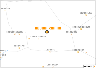 map of Novoukrainka