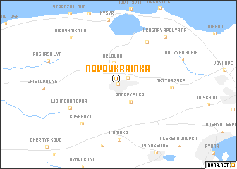 map of Novoukrainka