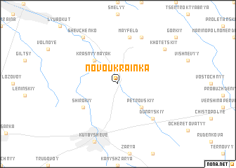 map of Novoukrainka