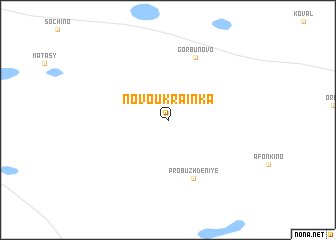 map of Novoukrainka