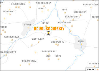 map of Novoukrainskiy
