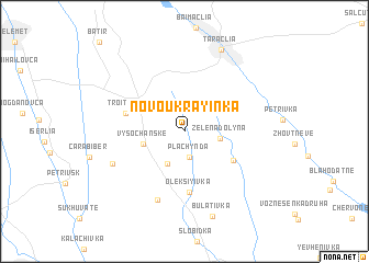 map of Novoukrayinka