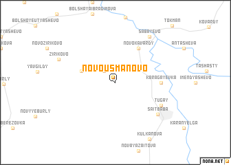 map of Novousmanovo