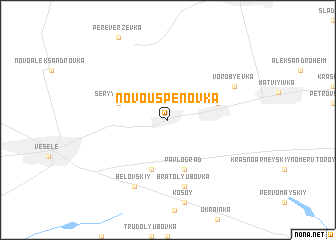 map of Novo-Uspenovka