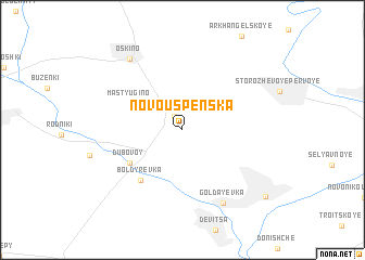 map of Novouspenska
