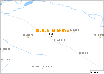 map of Novouspenskoye