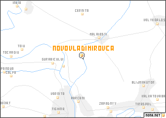 map of Novovladimirovca