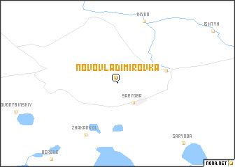 map of Novovladīmīrovka