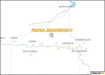 map of (( Novovladimirovskiy ))
