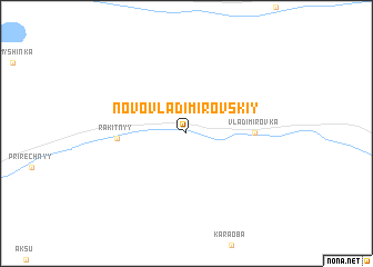 map of Novovladimirovskiy