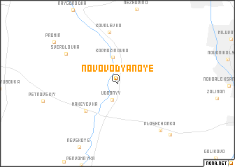 map of Novovodyanoye