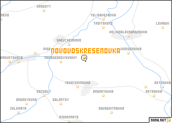 map of Novo-Voskresenovka