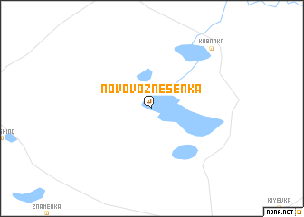 map of Novovoznesenka