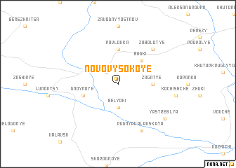 map of Novo-Vysokoye