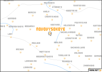 map of Novo-Vysokoye