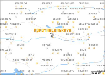 map of Novoyablonskaya