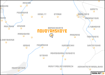 map of Novoyamskoye