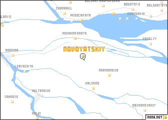 map of Novoyatskiy