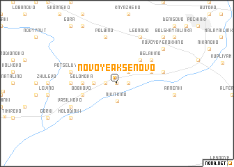 map of Novoye Aksënovo