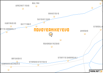 map of Novoye Amikeyevo