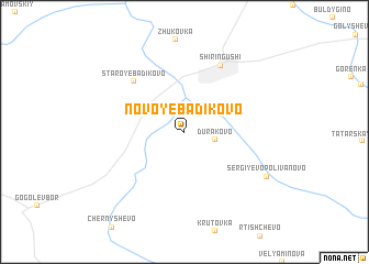 map of Novoye Badikovo