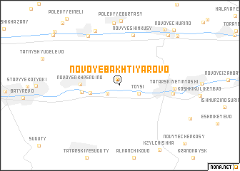 map of Novoye Bakhtiyarovo