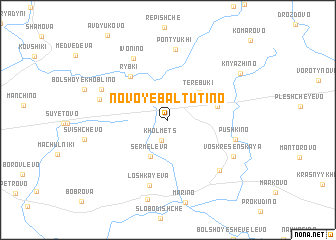 map of Novoye Baltutino