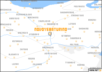 map of Novoye Baturino
